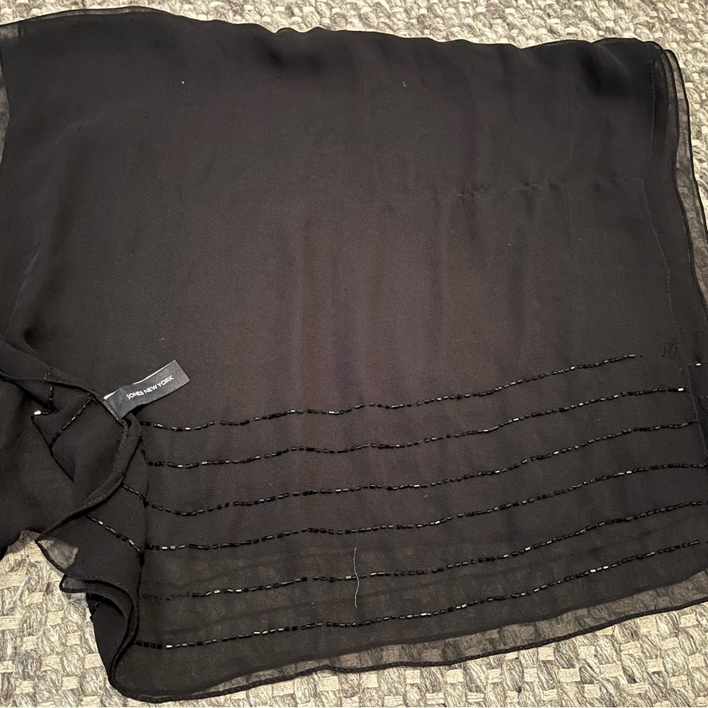 Jones New York Black Scarf